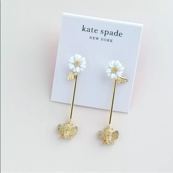 kate spade Jewelry - Kate Spade ♠️ all abuzz bee linear earrings NEW